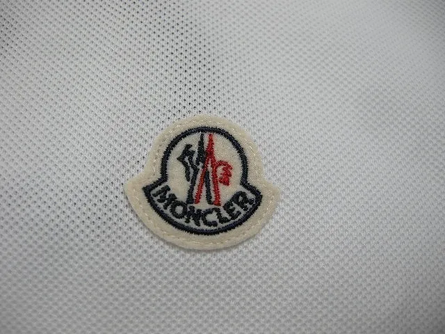 MONCLER  |Size XXL◆MONCLER MAGLIA POLO MANICA C POLO SHIRT White Men's