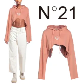 N21 numero ventuno  |Sweat Street Style Long Sleeves Plain Cotton Logo