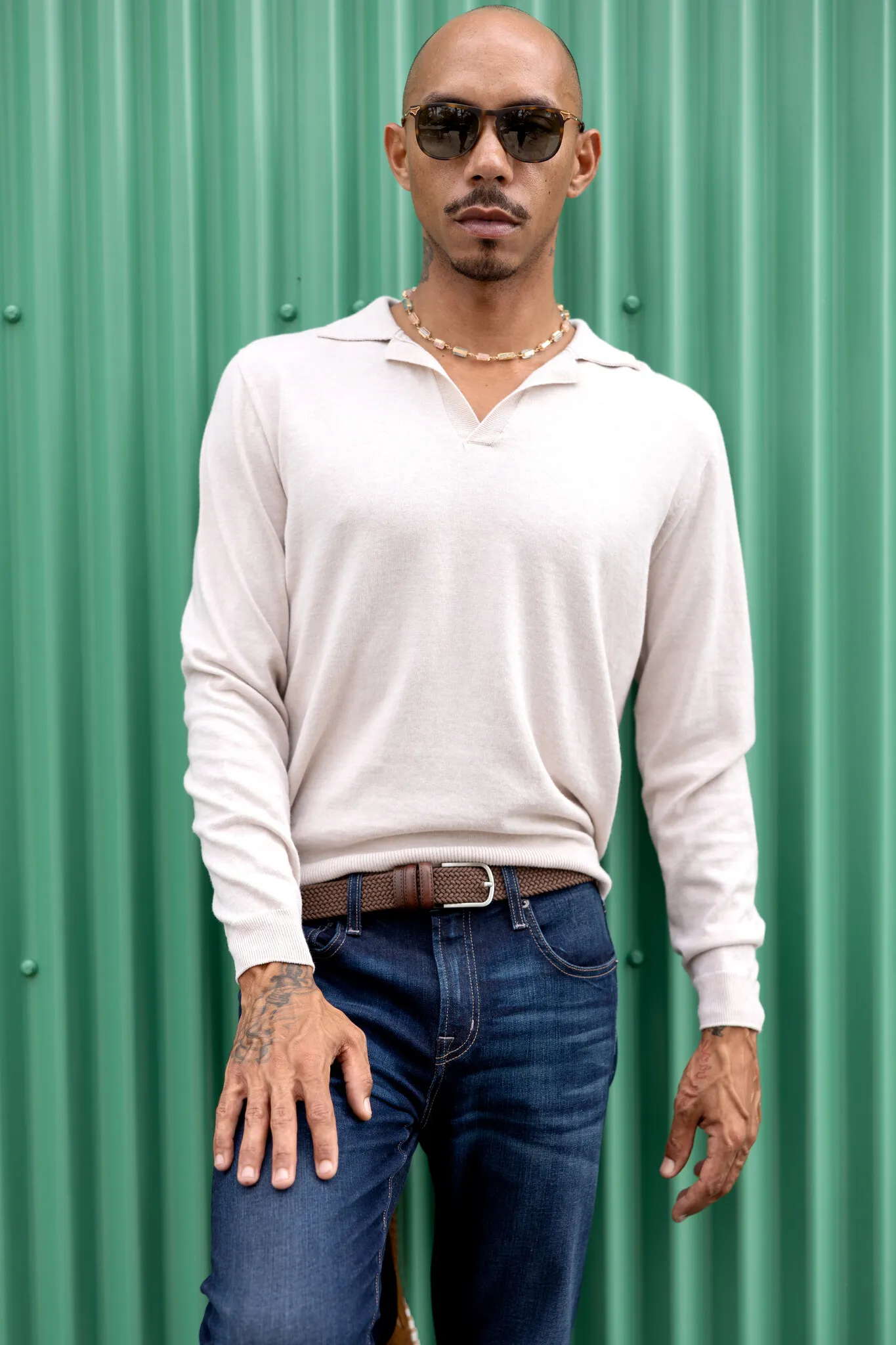 Neil Long Sleeve Polo