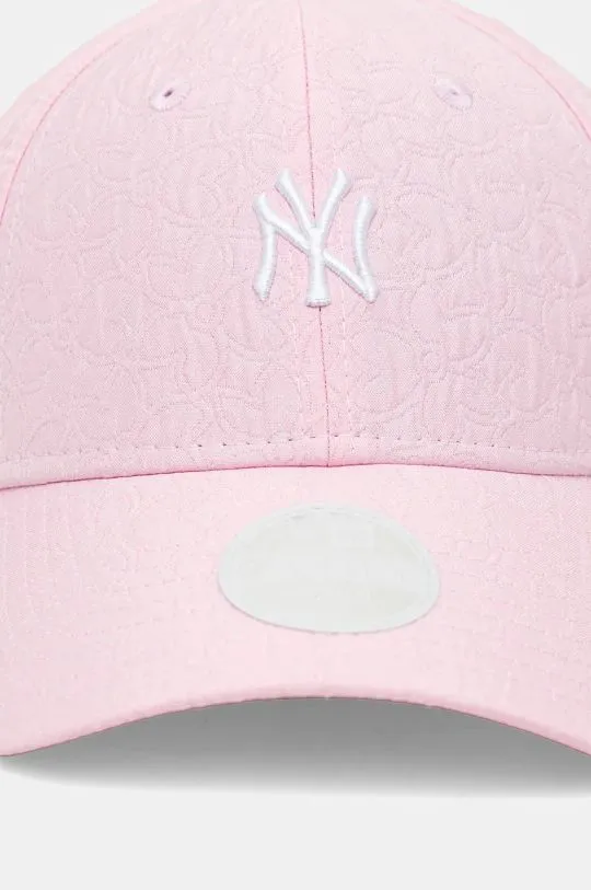 New Era baseball cap JACQUARD 9FORTY® NEW YORK YANKEES pink color with an application 60565270