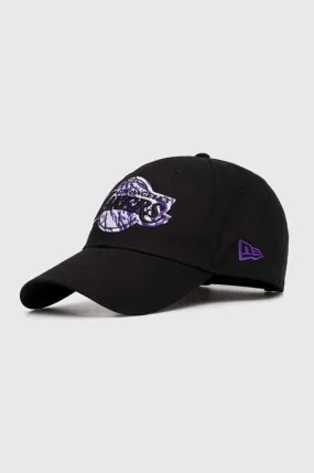 New Era cotton baseball cap black color LOS ANGELES LAKERS