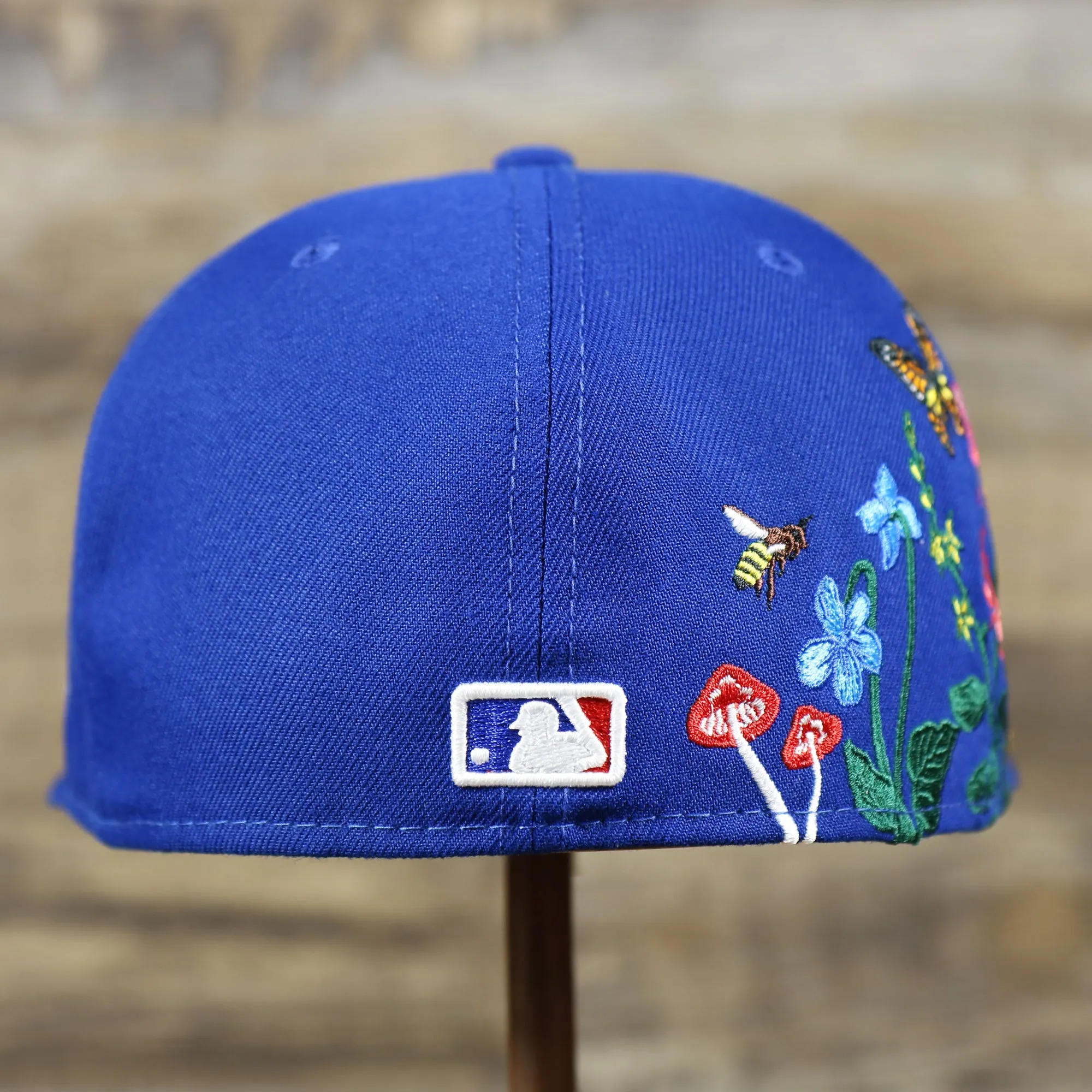 New York Mets Gray Bottom Bloom Spring Embroidery 59Fifty Fitted Cap | Royal Blue 59Fifty Cap