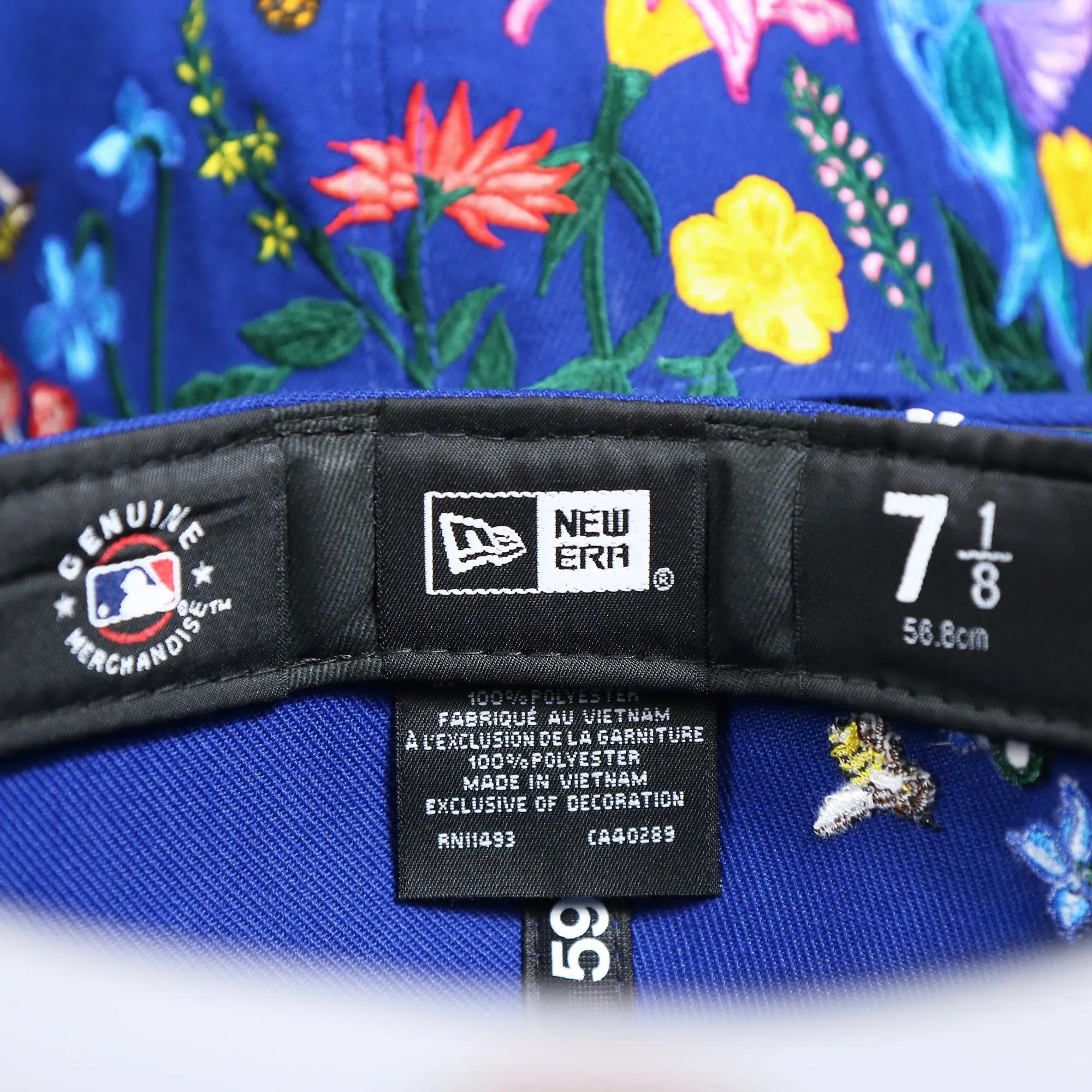 New York Mets Gray Bottom Bloom Spring Embroidery 59Fifty Fitted Cap | Royal Blue 59Fifty Cap