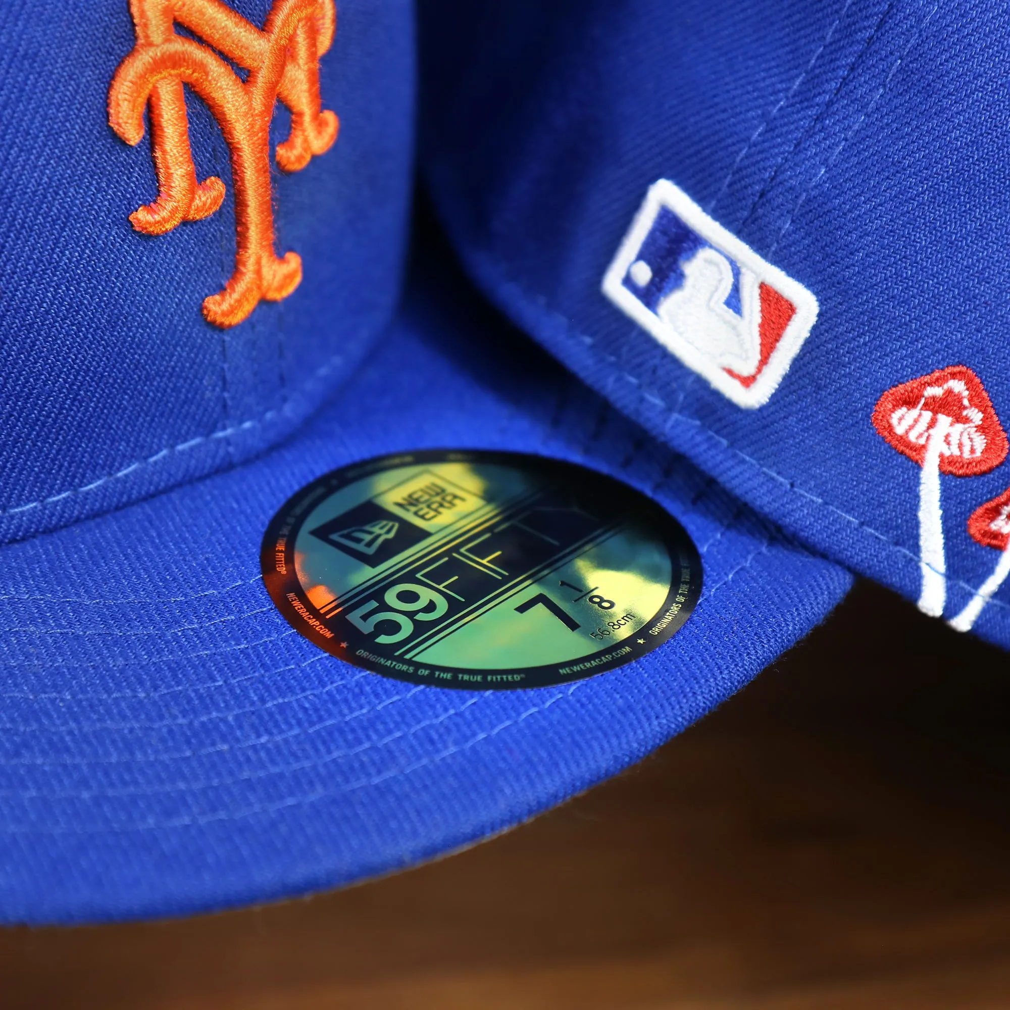 New York Mets Gray Bottom Bloom Spring Embroidery 59Fifty Fitted Cap | Royal Blue 59Fifty Cap