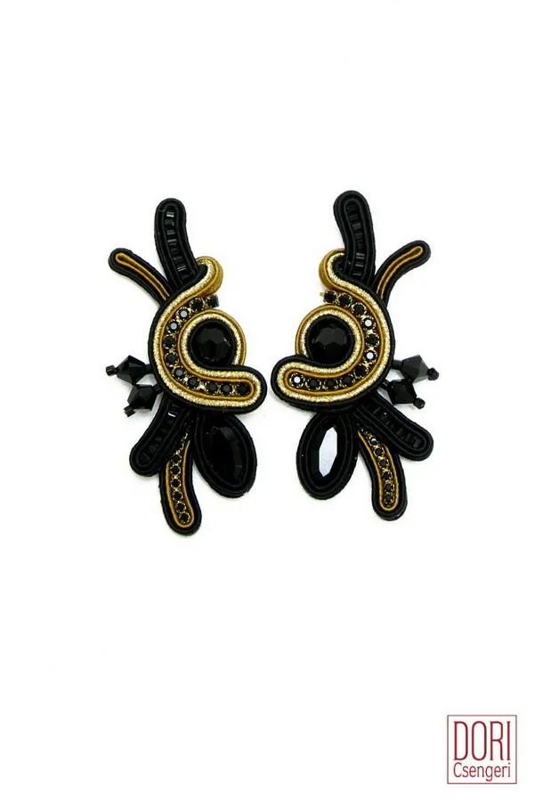 Nocturne Unique Clip On Earrings