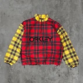 OAKLEY PLAID CHECK JACKET - M