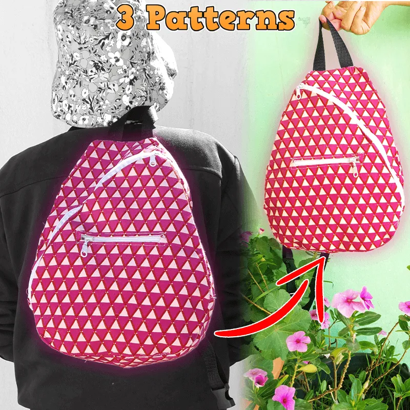 One Strap Backpack PDF Download Pattern (3 sizes included)