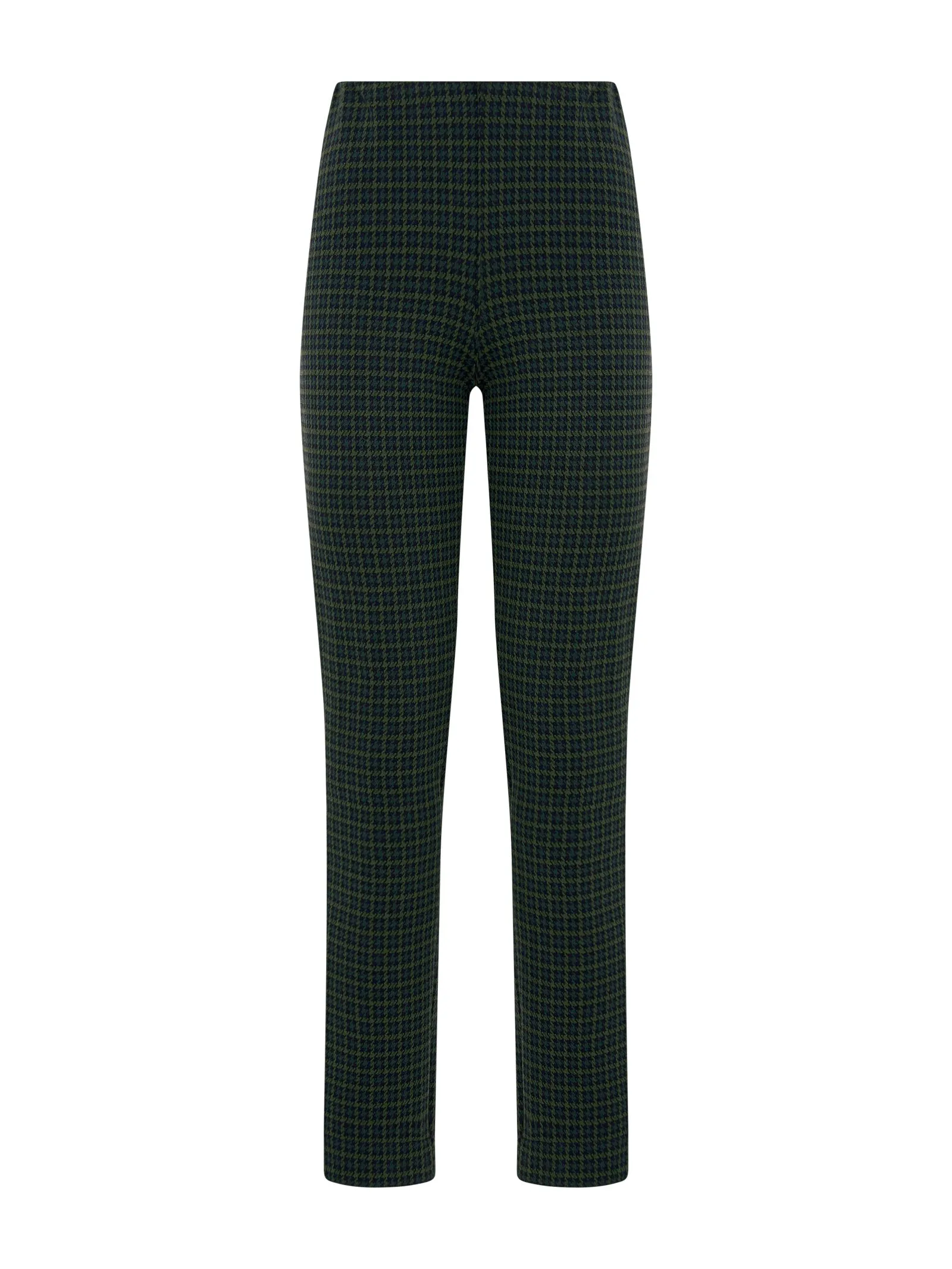 Pantalone a sigaretta in tessuto Eco Jacquard - Fant. Kombu Green