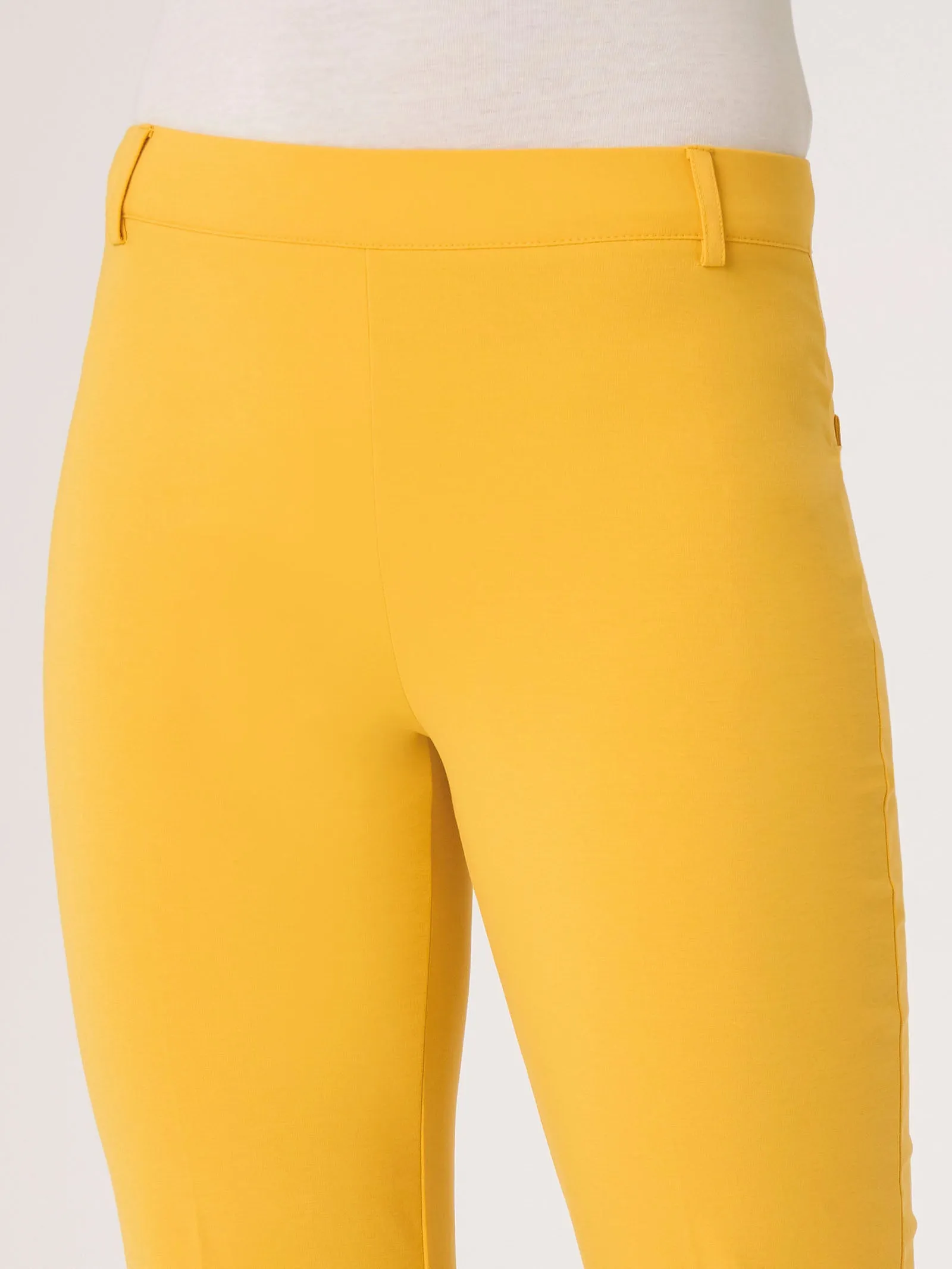 Pantalone Flare in Compact Light - Mimosa