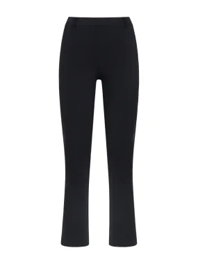 Pantalone Flare in Compact Light - Nero