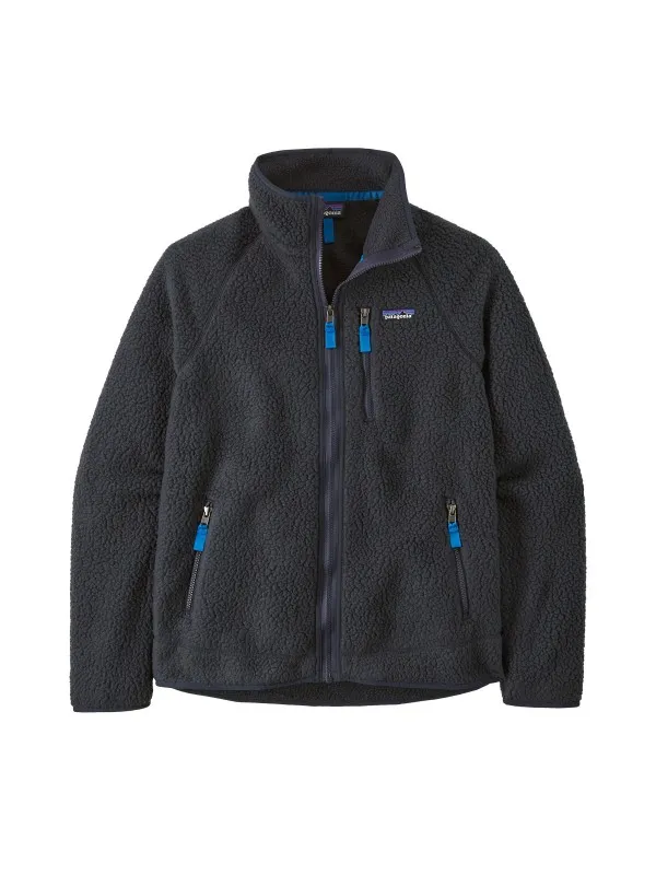 Patagonia Men's Retro Pile Fleece Jacket :  Pitch Blue w/Endless Blue