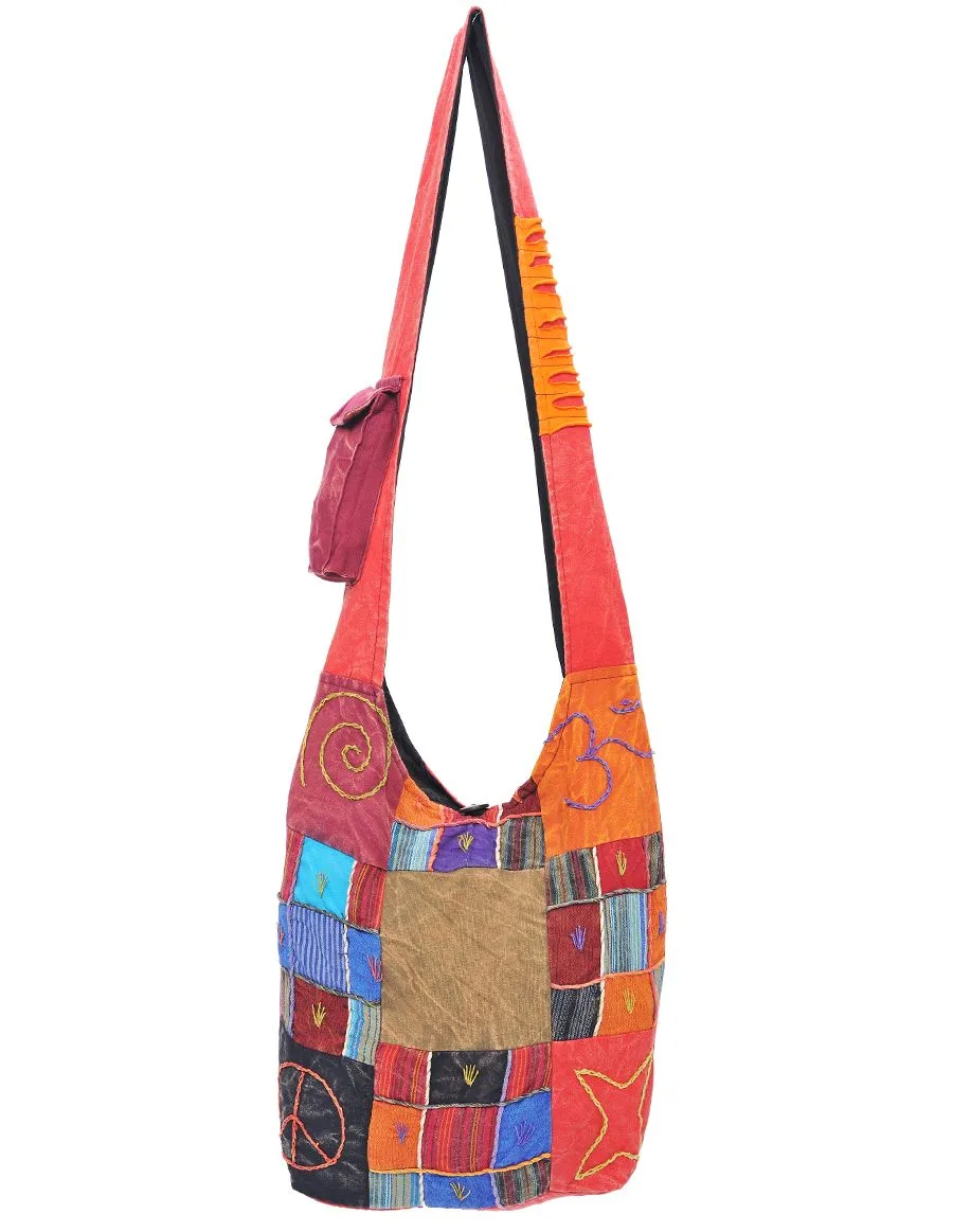 Patchwork Cotton Hobo Bag