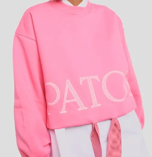 PATOU  |Crew Neck Casual Style Street Style Long Sleeves Logo