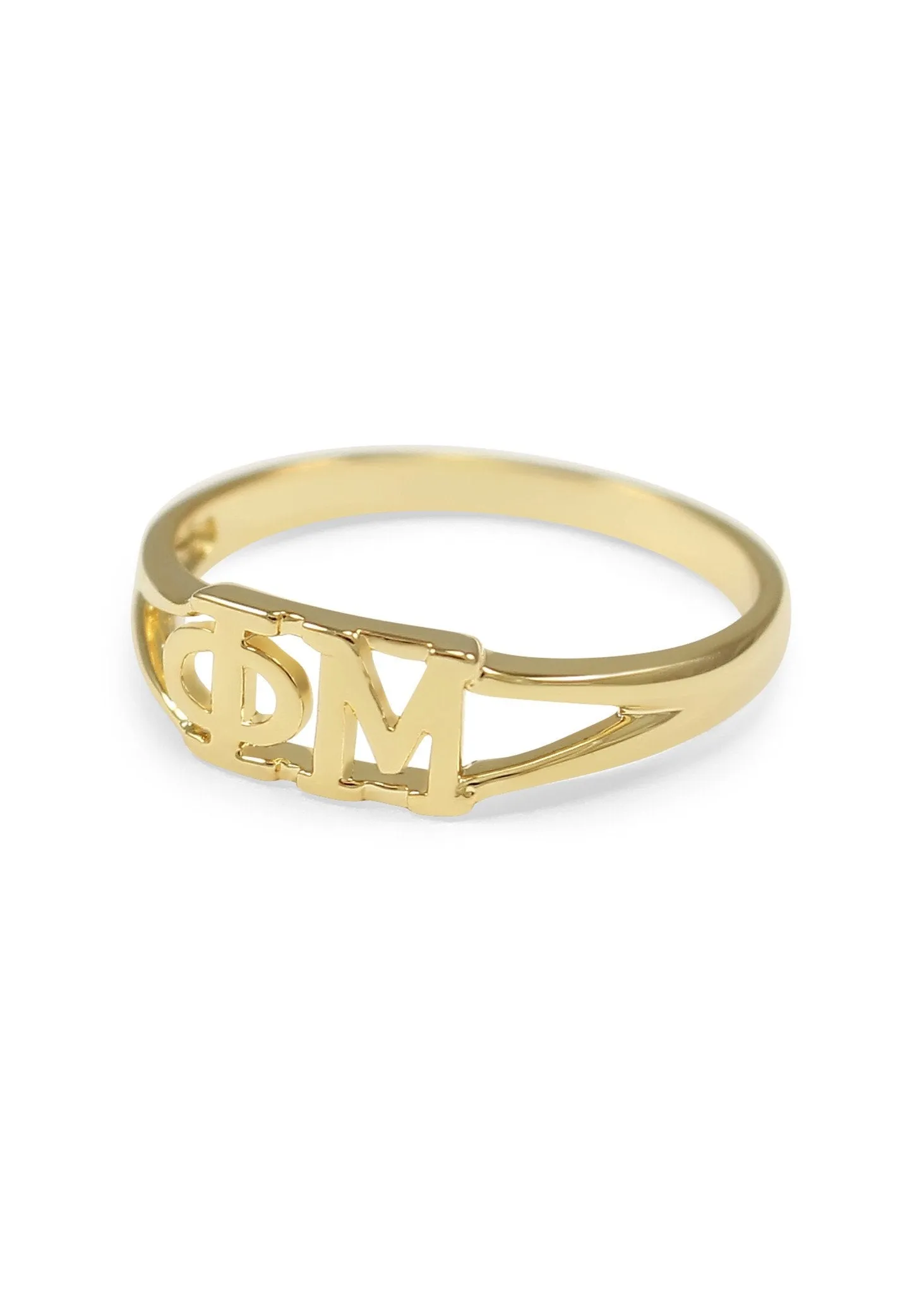 Phi Mu Sunshine Gold Ring