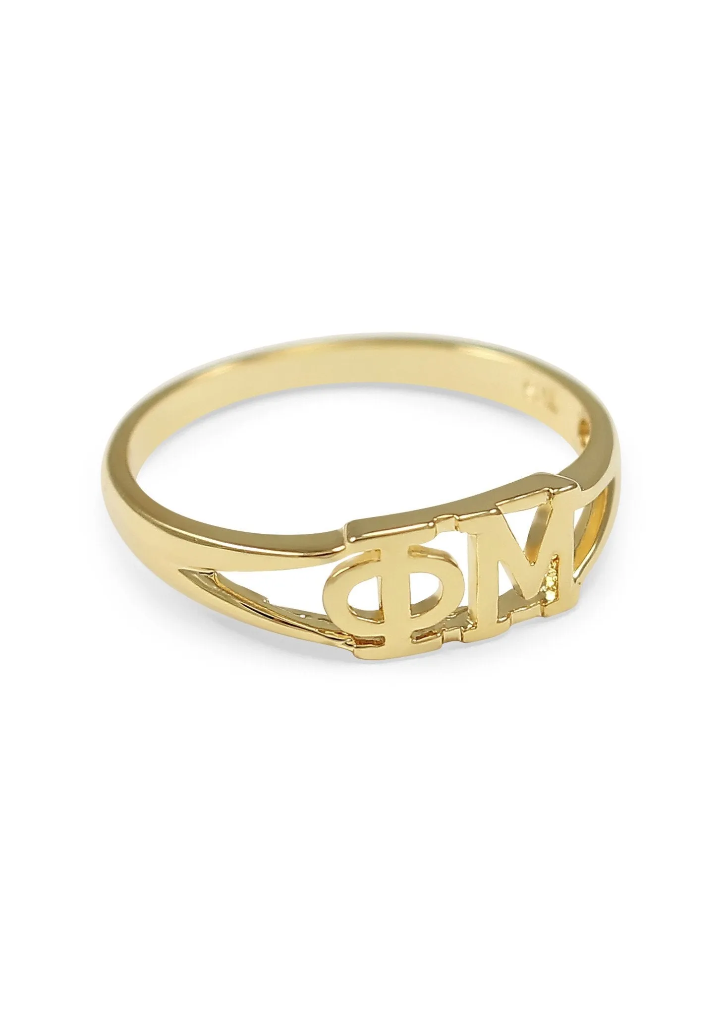 Phi Mu Sunshine Gold Ring