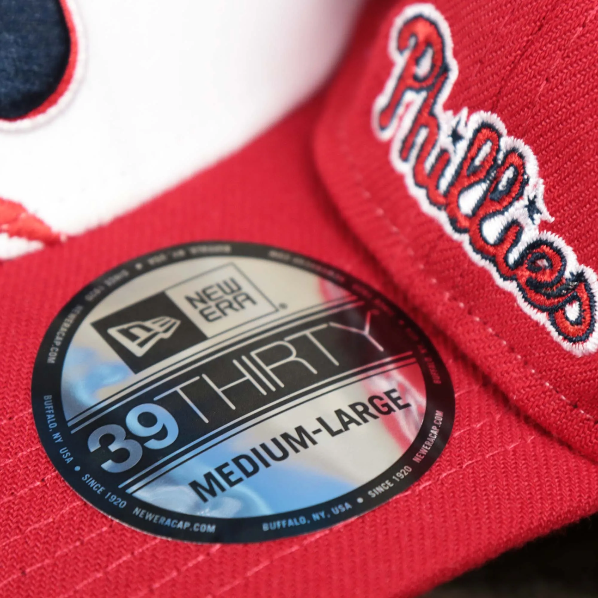 Philadelphia Phillies 2022 4th of July Stars And Stripes 39Thirty | Navy FlexFit Cap