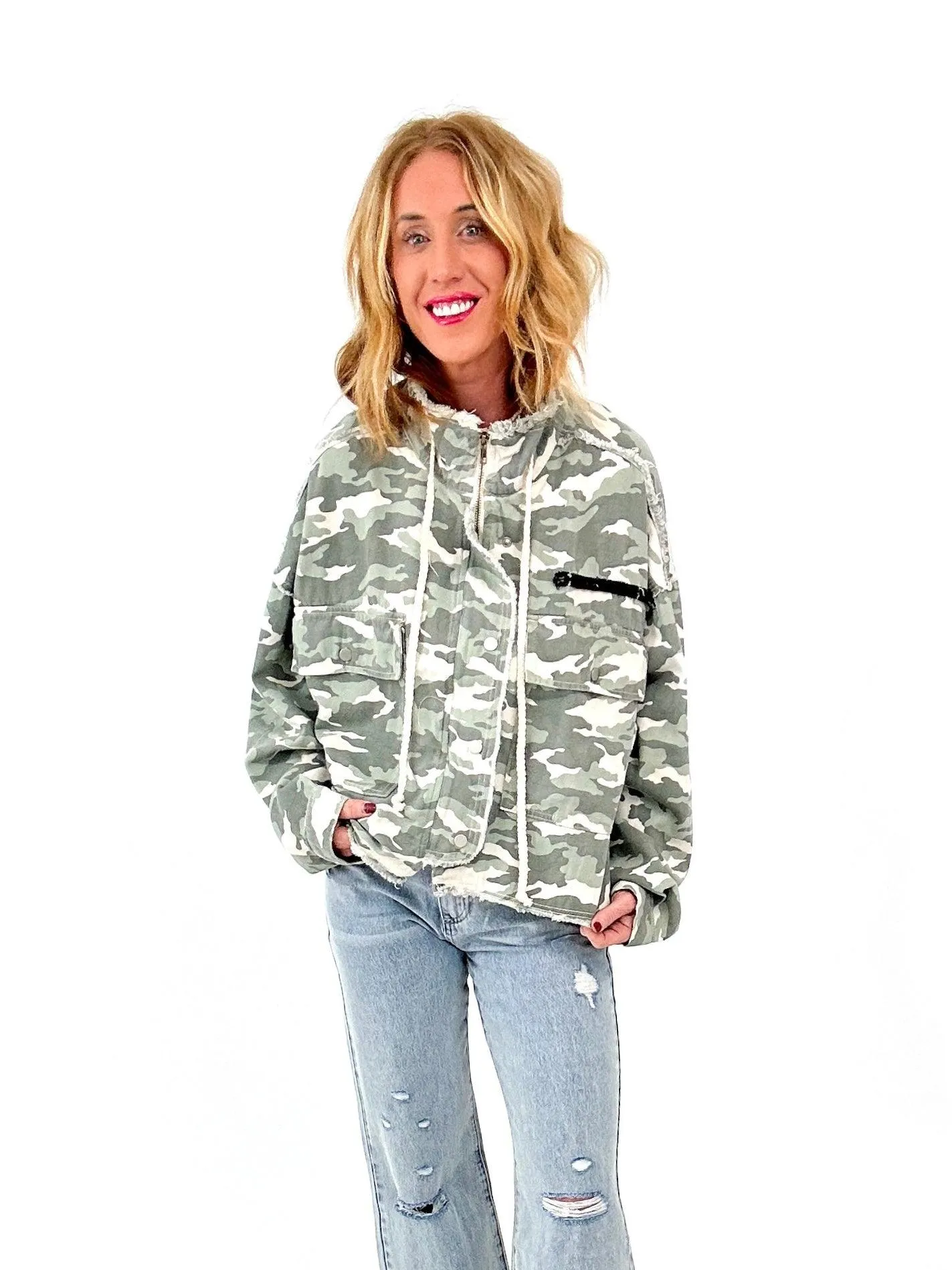 Phoenix Camo Cropped Jacket