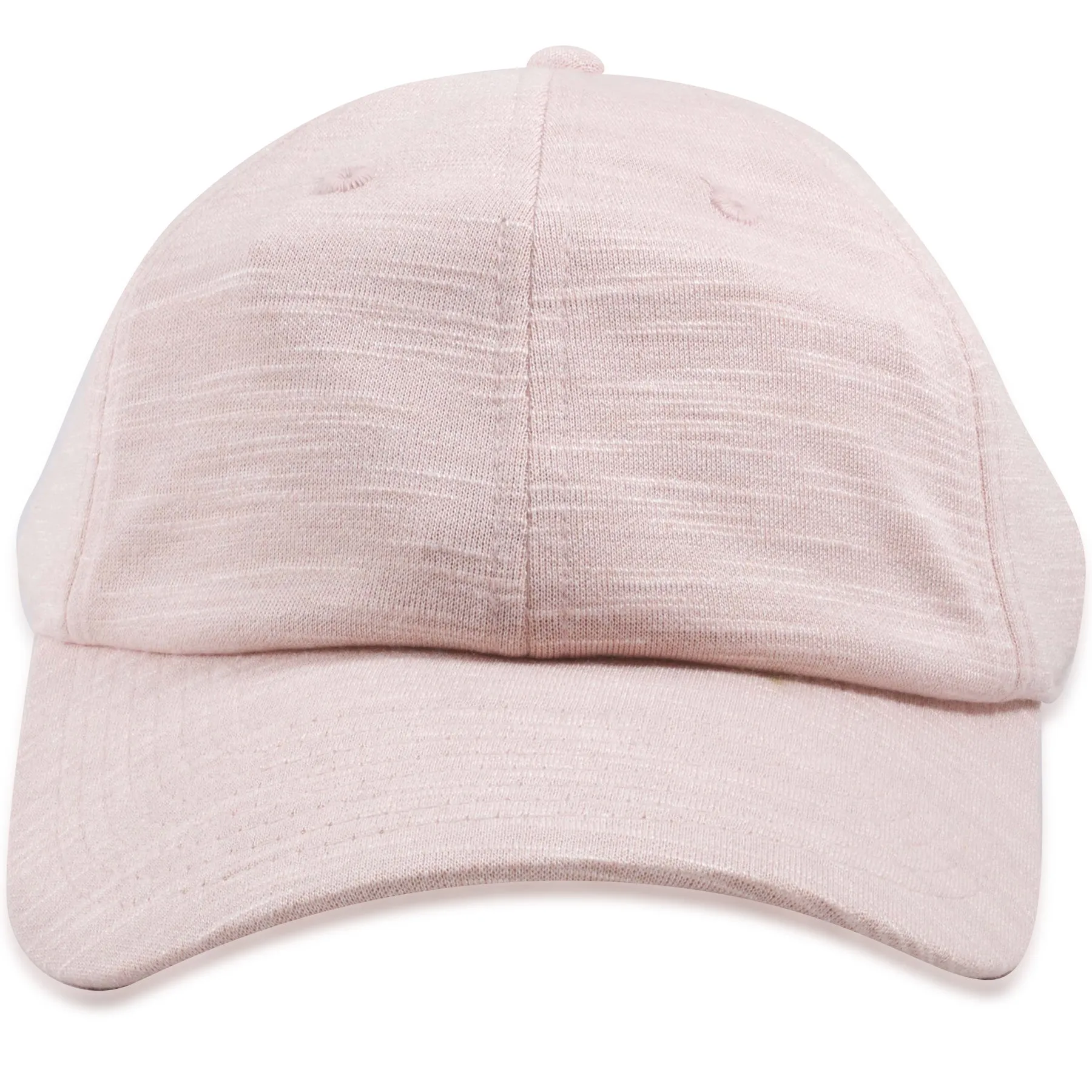 Pink Melange Blank Adjustable Baseball Cap