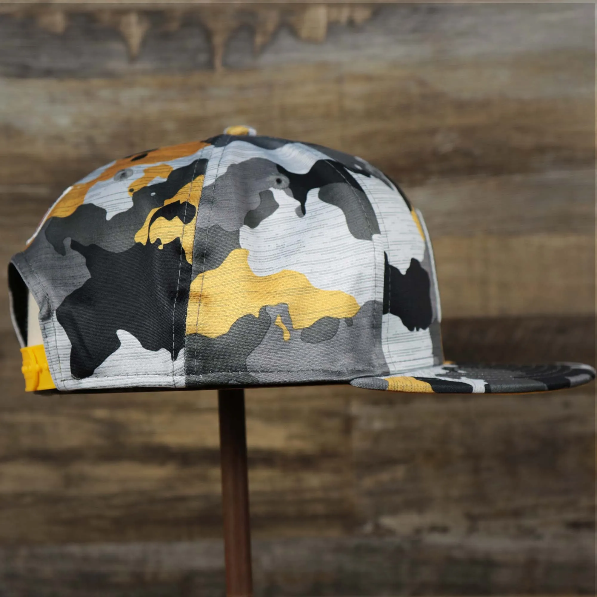 Pittsburgh Steelers NFL OnField Summer Training 2022 Camo 9Fifty Snapback | Yellow Camo 9Fifty