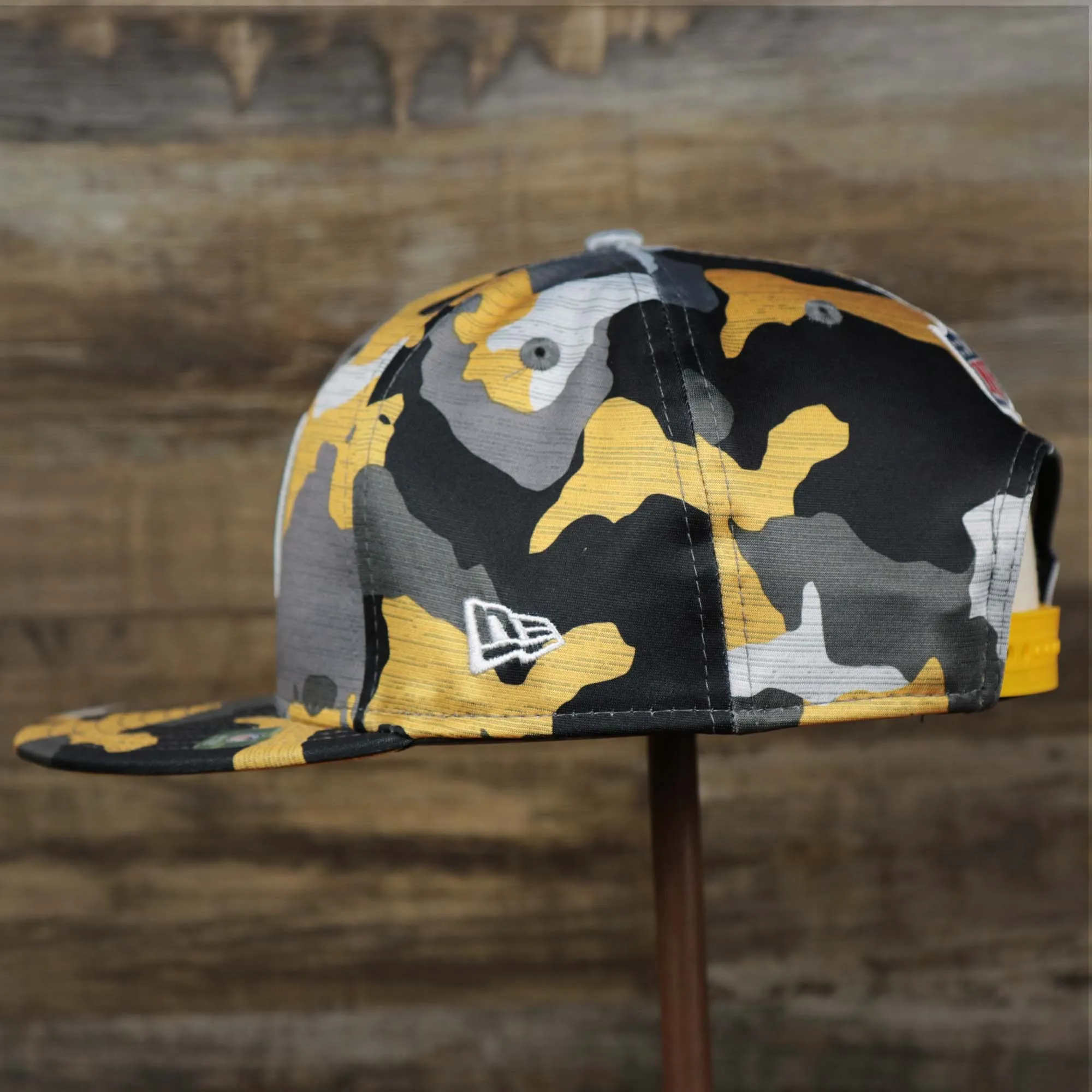 Pittsburgh Steelers NFL OnField Summer Training 2022 Camo 9Fifty Snapback | Yellow Camo 9Fifty