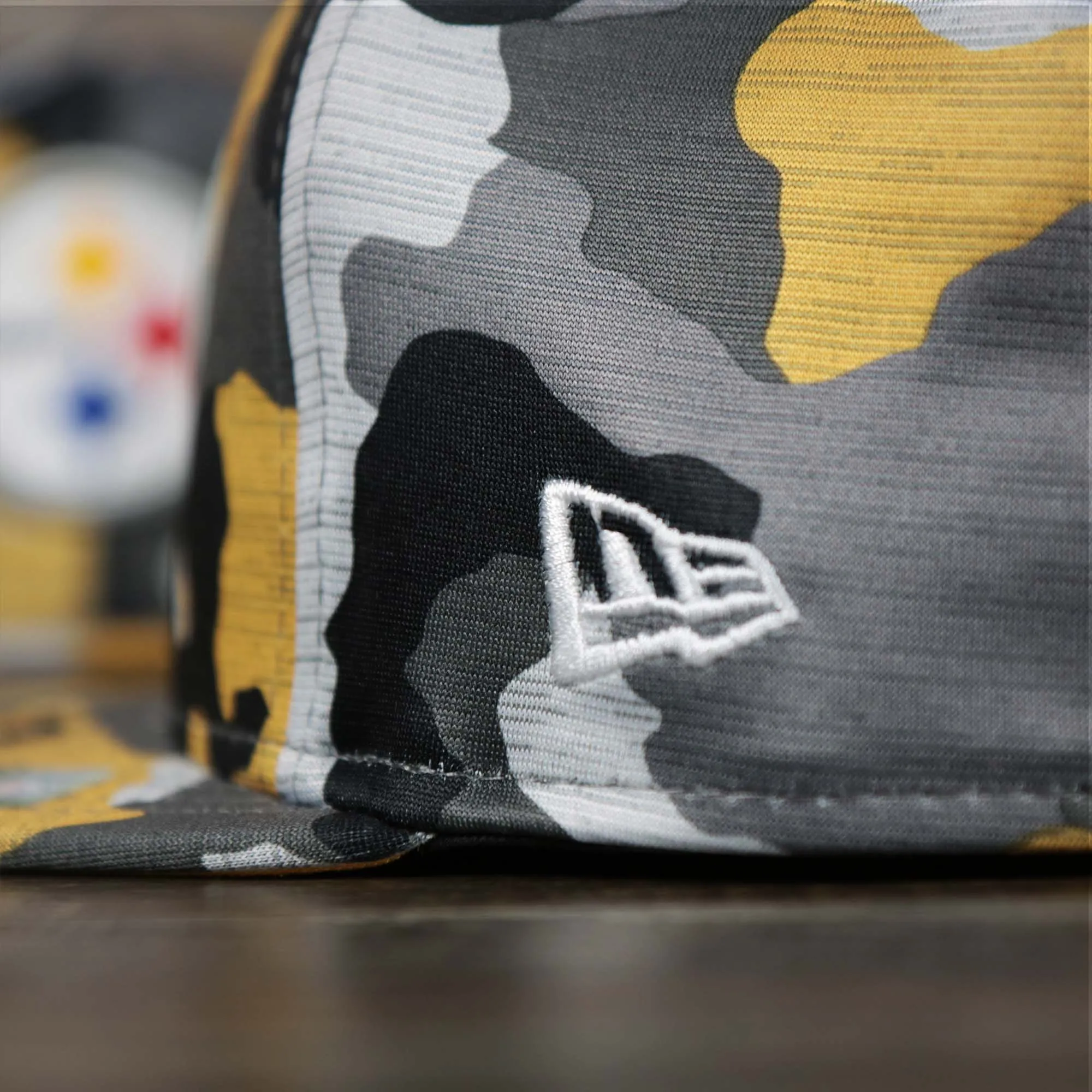 Pittsburgh Steelers NFL OnField Summer Training 2022 Camo 9Fifty Snapback | Yellow Camo 9Fifty