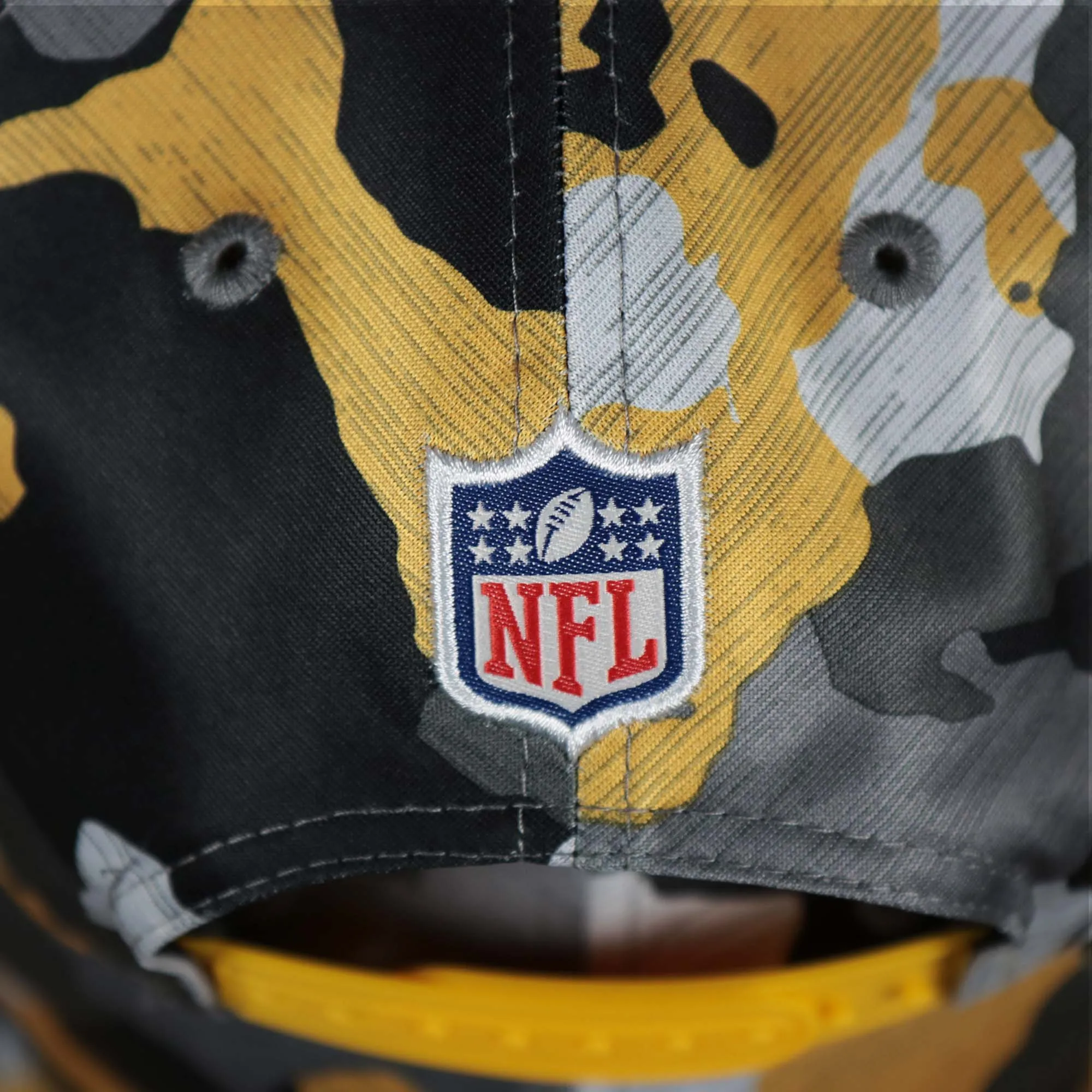 Pittsburgh Steelers NFL OnField Summer Training 2022 Camo 9Fifty Snapback | Yellow Camo 9Fifty