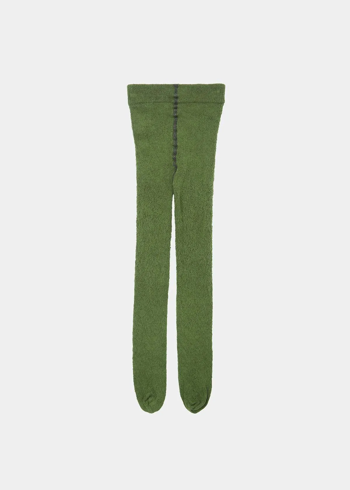 POINTELLE TIGHTS - FOREST GREEN