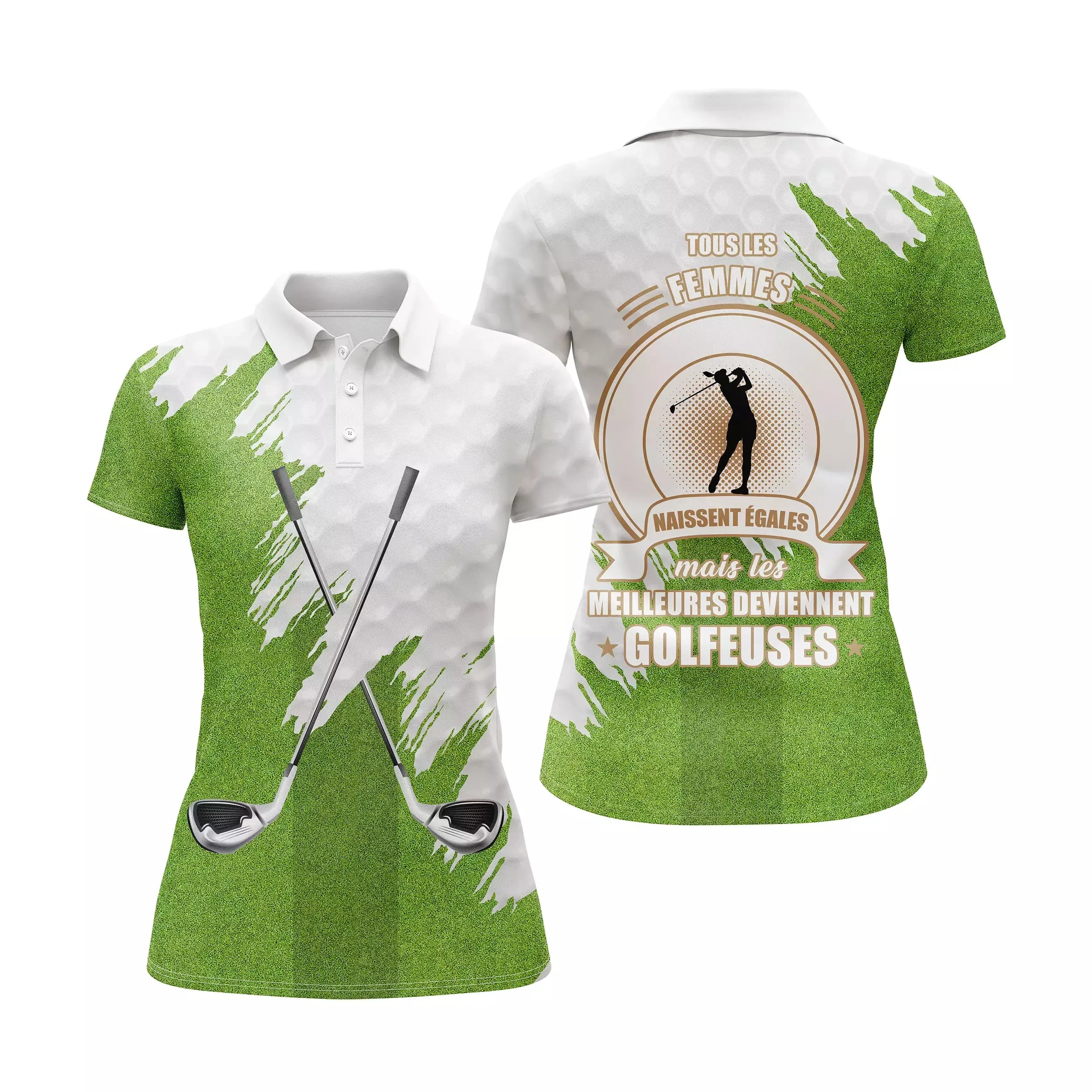 Polo pour Golfeur Golfeuse, Polo de Sport Homme Femme, Polo à Séchage Rapide, Les Meilleurs sont Golfeurs/Golfeuses - CTS1205221