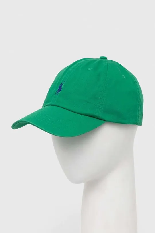 Polo Ralph Lauren cotton baseball cap green color 710667709