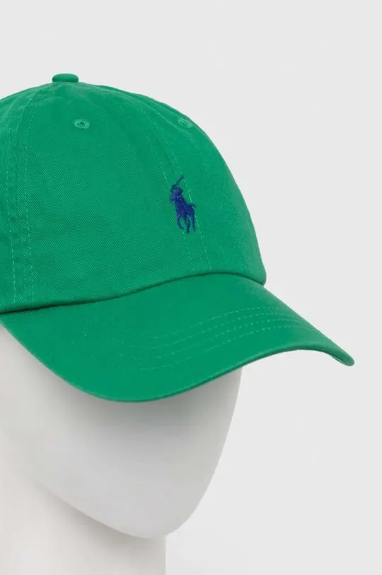 Polo Ralph Lauren cotton baseball cap green color 710667709