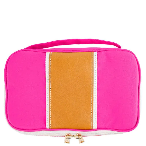 PREORDER Megan Nylon Leather Cosmetic Case