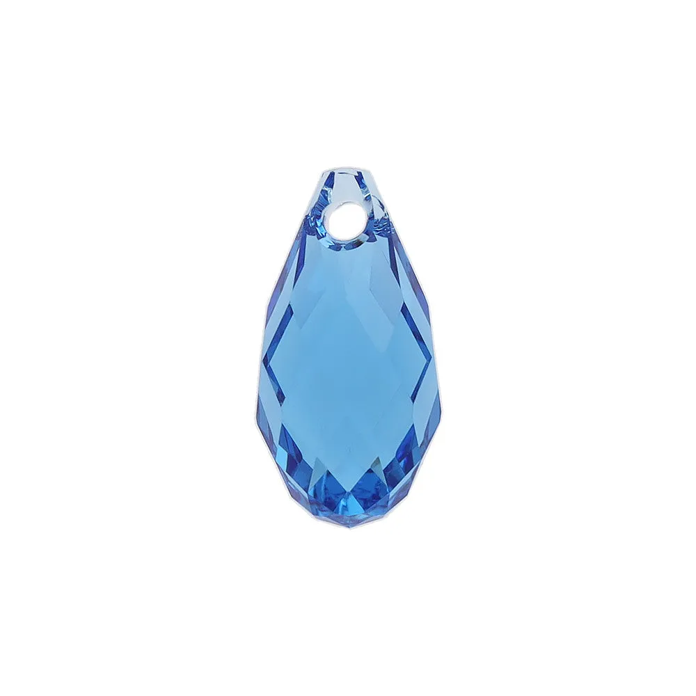 PRESTIGE Crystal, #6010 Briolette Pendant 11x5.5mm Cool Blue (1 Piece)