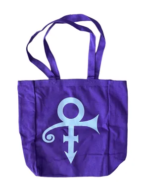 Prince – Official Estate Tote Bag Printed Both Sides Love Symbol / Name Purple