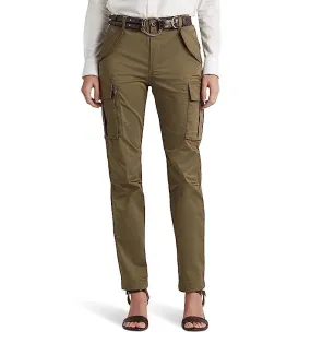 Ralph Lauren Women's Cotton Sateen Cargo Pant Green Size 16