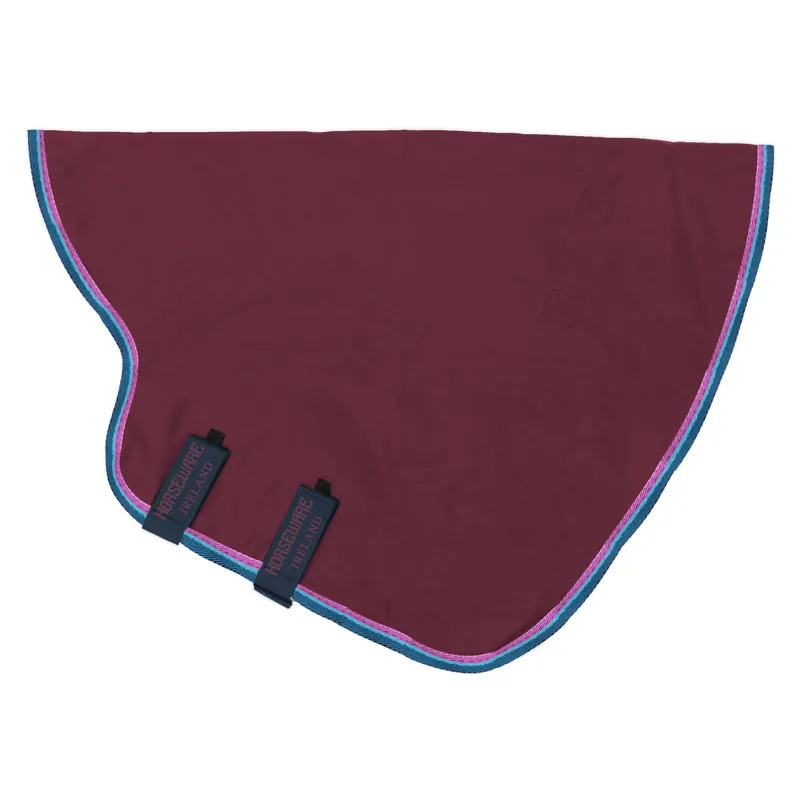 Rambo Original Lite 0g Turnout Hood - Burgundy/Teal/Navy