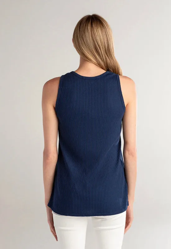 Red Haute - Crew Tank Navy