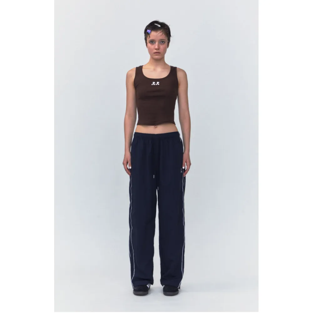 Rest & Recreation  |Blended Fabrics Street Style Plain Logo Cropped Tops