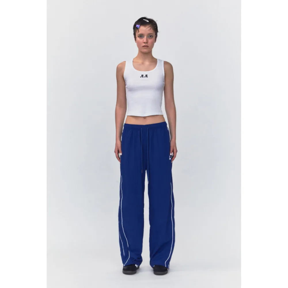 Rest & Recreation  |Blended Fabrics Street Style Plain Logo Cropped Tops