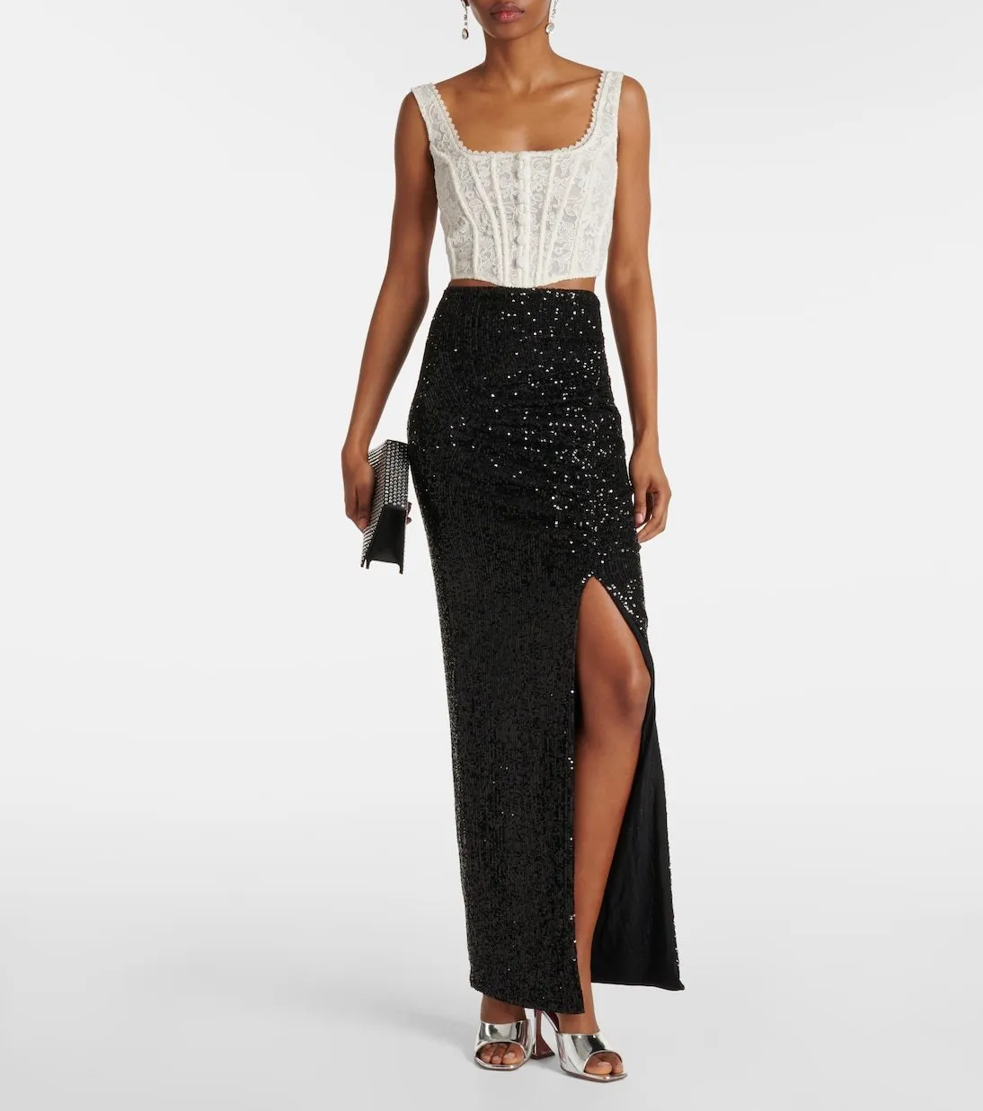 SELF PORTRAIT  |Casual Style Sleeveless Party Style Lace Elegant Style