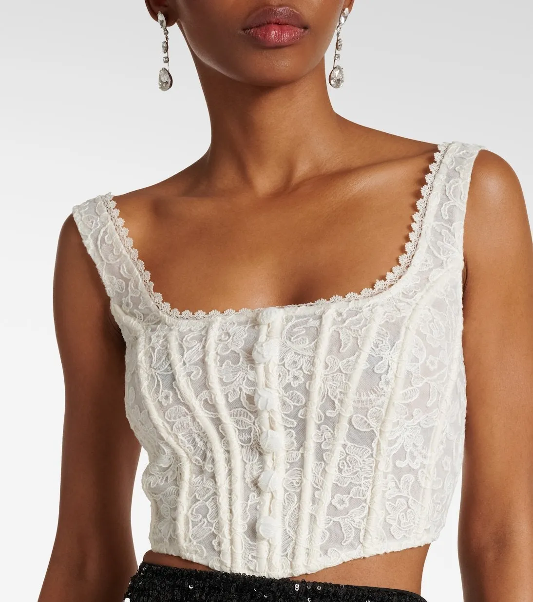 SELF PORTRAIT  |Casual Style Sleeveless Party Style Lace Elegant Style