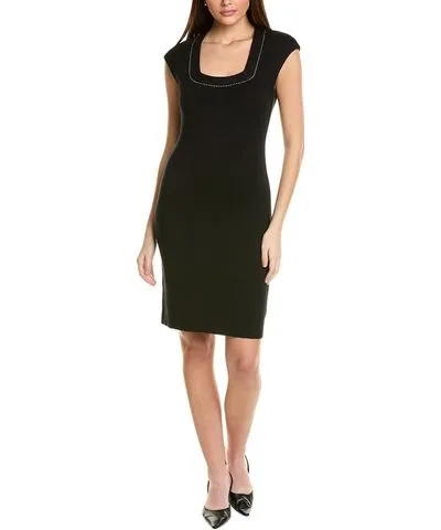 St. John Cap Sleeve Sheath Dress