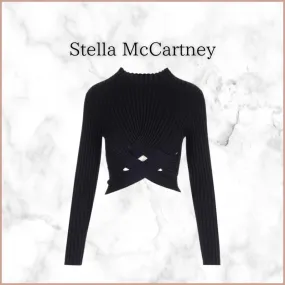 Stella McCartney  |Crew Neck Casual Style Long Sleeves Plain Party Style