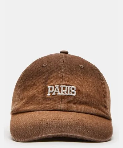 Steve Madden Paris Dad Cap Brown Distressed