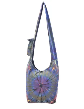 Sun Burst Teal Tie Dye Bag