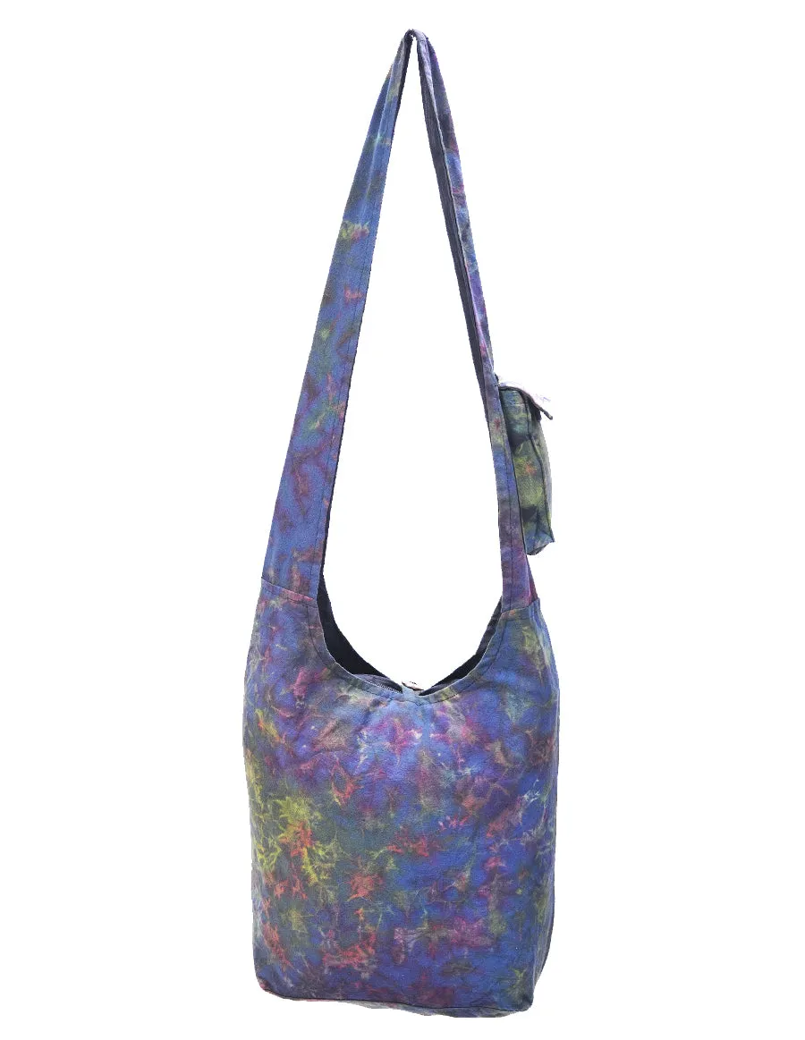 Sun Burst Teal Tie Dye Bag