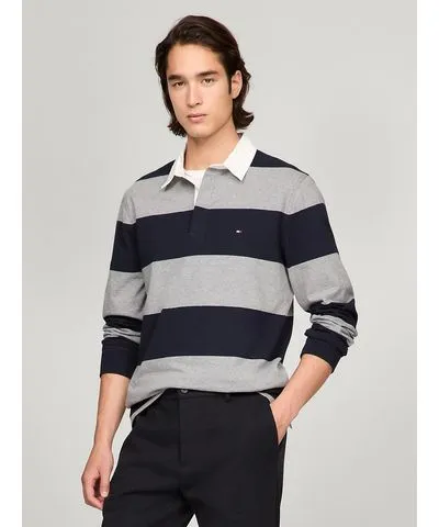 Tommy Hilfiger Men's Long-Sleeve Rugby Polo