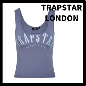 Trapstar London  |Street Style U-Neck Plain Logo Cropped Tops