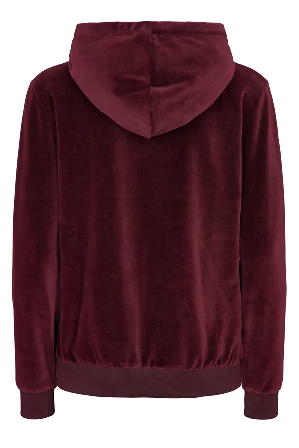 U.S. POLO ASSN. Women Velour Hoodie Duru Port Royale