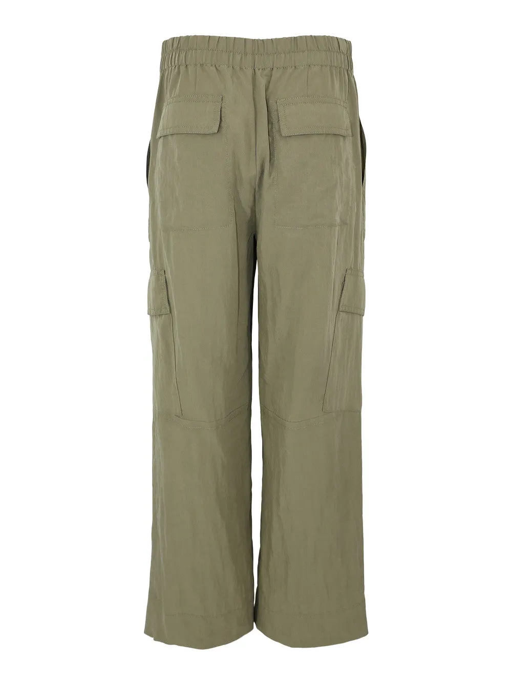 Vince Mid Rise Fluid Cargo Trouser in Earthly