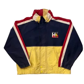 Vintage 90s Blue + Yellow Tommy Hilfiger Sailing Jacket - Medium